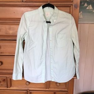 Gap green button up polo size small